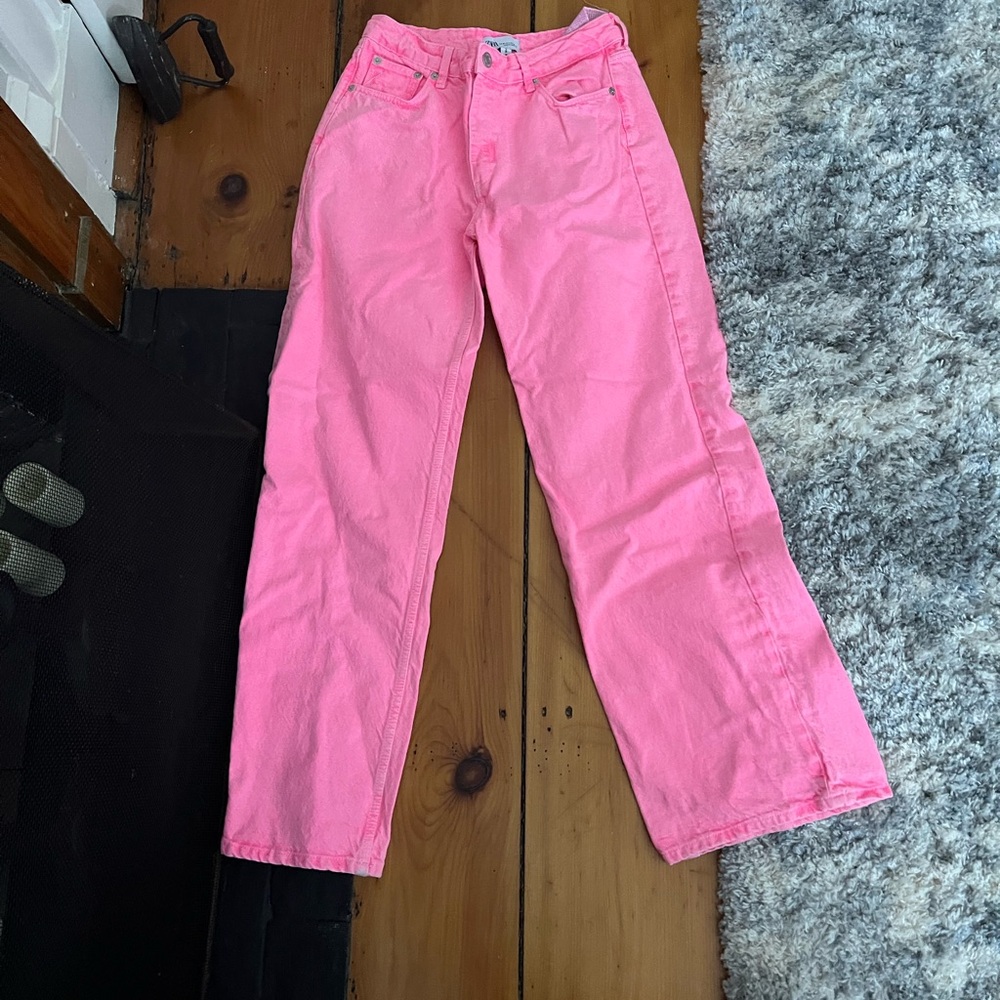 Zara pink jeans